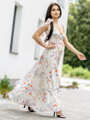 VERSABE Damen MAXI Kleid VS-SA 1905 Blumenmuster