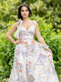 VERSABE Damen MAXI Kleid VS-SA 1905 Blumenmuster