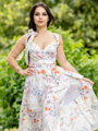 VERSABE Damen MAXI Kleid VS-SA 1905 Blumenmuster