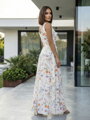 VERSABE Damen MAXI Kleid VS-SA 1905 Blumenmuster