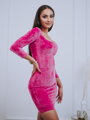 Damen Kleid VSB22 VELUR HELA dunkelpink