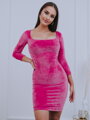 Damen Kleid VSB22 VELUR HELA dunkelpink
