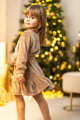Mädchenkleid VSB VELVET GOLD