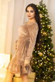 Kurzes Damenkleid VSB VELVET GOLD