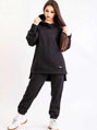 Damen OVERSIZE Trainingsanzug-Set VSB SIMPLE schwarz