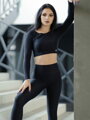 Damen Crop-Top VSB NEWSKIN schwarz