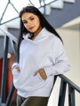 Oversized Damen VSB SIDESKIN Hoodie weiß