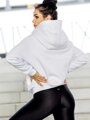 Oversized Damen VSB SIDESKIN Hoodie weiß