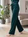Damen-Velours-Jogginghose VSB NORA Smaragd