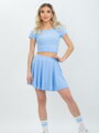 Blaues Crop-Top für Damen von VSB TALIA