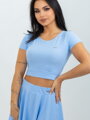 Blaues Crop-Top für Damen von VSB TALIA