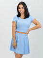 Blaues Crop-Top für Damen von VSB TALIA