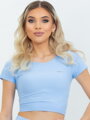 Blaues Crop-Top für Damen von VSB TALIA