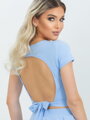 Blaues Crop-Top für Damen von VSB TALIA