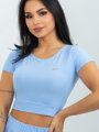 Blaues Crop-Top für Damen von VSB TALIA