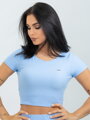 Blaues Crop-Top für Damen von VSB TALIA