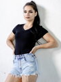 Damskie koszulko VSB SELENA z wycięciem