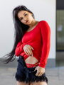 Damen Langarm Tanktop VS-DN 1902 LENA rot