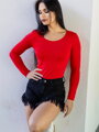 Damen Langarm Tanktop VS-DN 1902 LENA rot