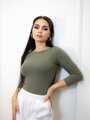 Damski t-shirt VSB MILA w kolorze oliwkowym