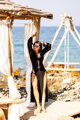 Moderner Damen VSB KYLIE Kimono  in Schwarz