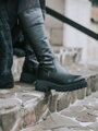 Isolierte Stiefel aus echtem Leder GRASSO schwarz