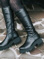 Isolierte Stiefel aus echtem Leder GRASSO schwarz