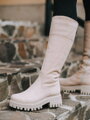 Damen Echtlederstiefel GRASSO creme