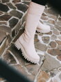 Damen Echtlederstiefel GRASSO creme