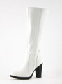 VERSABE Elegante Lederstiefel Model 08 in weiße Farbe