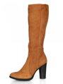 Damen Lederstiefel mit Absatz Ema 08 camel matt