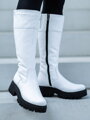 Stiefel aus Erstleder GRASSO schwarz+weiß