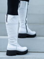 Stiefel aus Erstleder GRASSO schwarz+weiß
