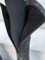 Hohe schwarze Stiefel aus echtem Leder GRASSO KOT schwarz
