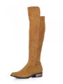 Damen Lederstiefel über den Knien Ema 040 Zimtfarbe