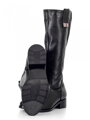 VERSABE Stiefel aus echtem Leder EMA schwarz mit Lamelle
