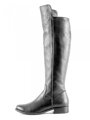 Damen Lederstiefel über den Knien Ema 040 schwarz