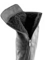 Damen Lederstiefel über den Knien Ema 040 schwarz