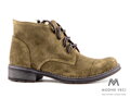 VERSABE Damen Lederstiefeletten 05 olivgrün