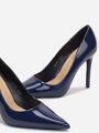 Elegante Lackpumps LE-251-51 dunkelblau