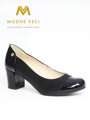 Schwarze Pumps aus echtem Leder 1545-395 / 527