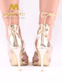 Frauen metallic Sandalen - 5006-37 - Gold