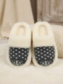 Warme Pantoffeln Modell 64 aus Schafwolle grau
