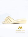 Offene Damen Hausschuhe Modell 10 beige mit Absatz