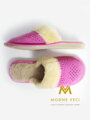 Warme Damen Pantoffeln Modell 14 rosa