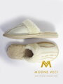Warme Damen Pantoffeln Modell 27 beige