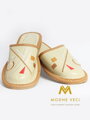 Moderne Damen Hausschuhe Modell 32 beige