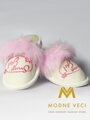 Warme Damen Pantoffeln Modell 36 Süßes Mädchen rosa