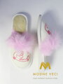 Warme Damen Pantoffeln Modell 36 Süßes Mädchen rosa