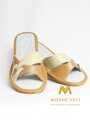 Offene Damen Hausschuhe Modell 7 hellbraun